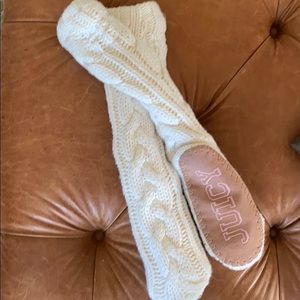 Juicy Couture Cable Knit Slippers